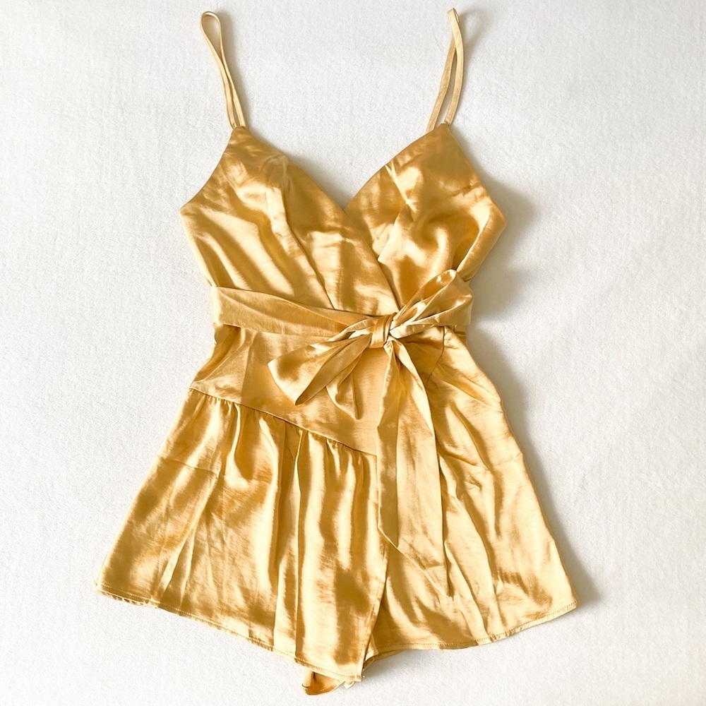 Angel Biba NWOT Satin Playsuit